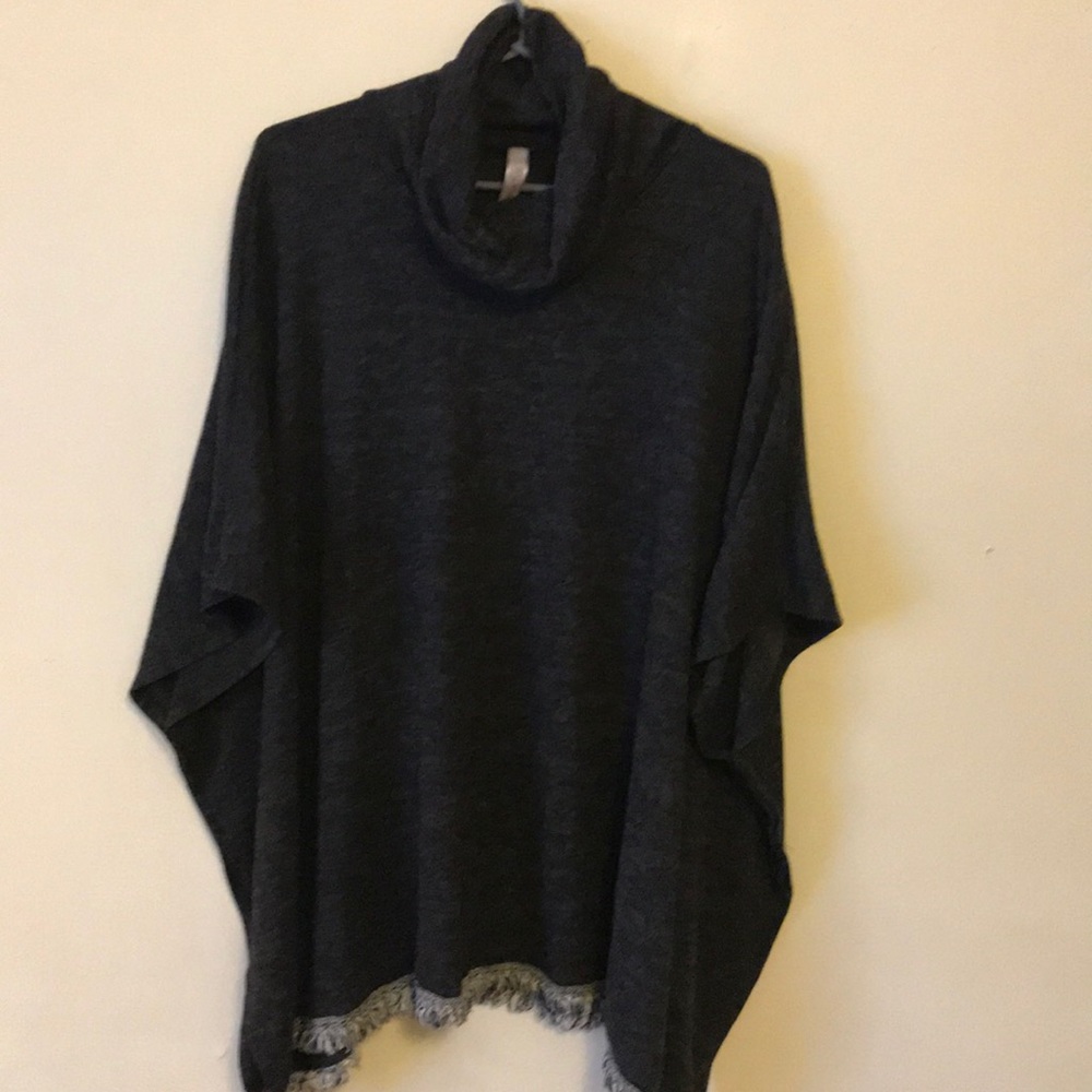 Dark Gray Poncho